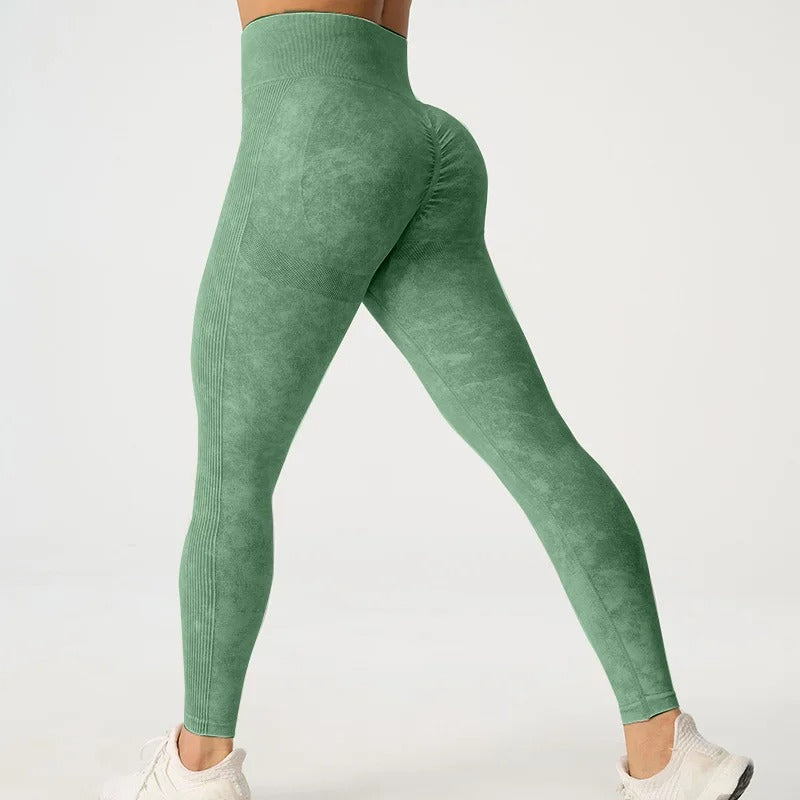 Frosted Leggings mit hoher Taille