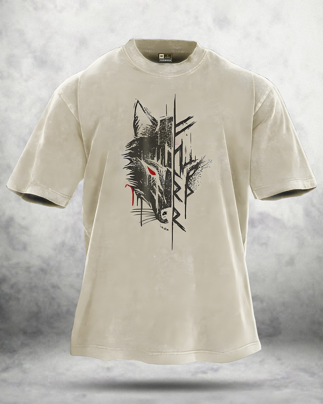 Wolf Red Eye Washed T-shirt