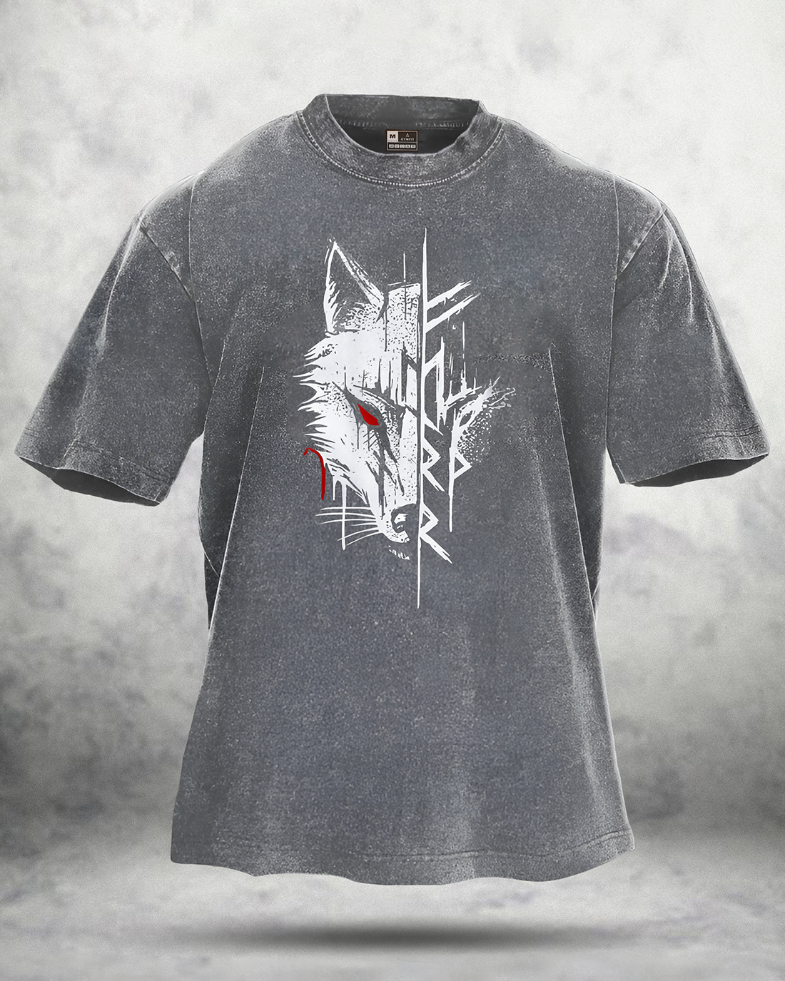 Wolf Red Eye Washed T-shirt