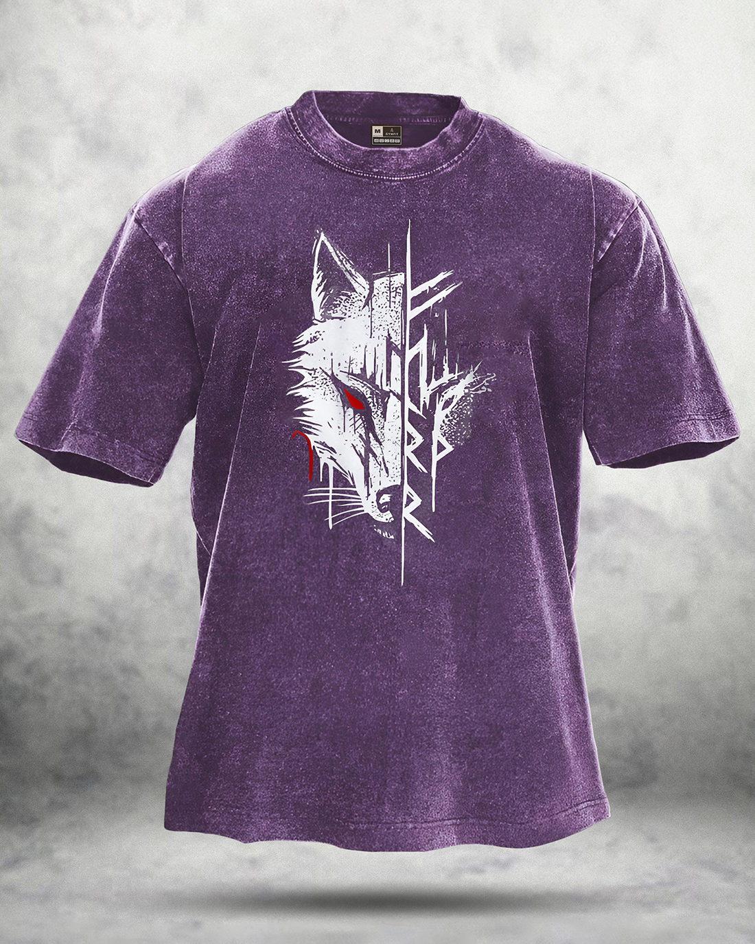 Wolf Red Eye Washed T-shirt