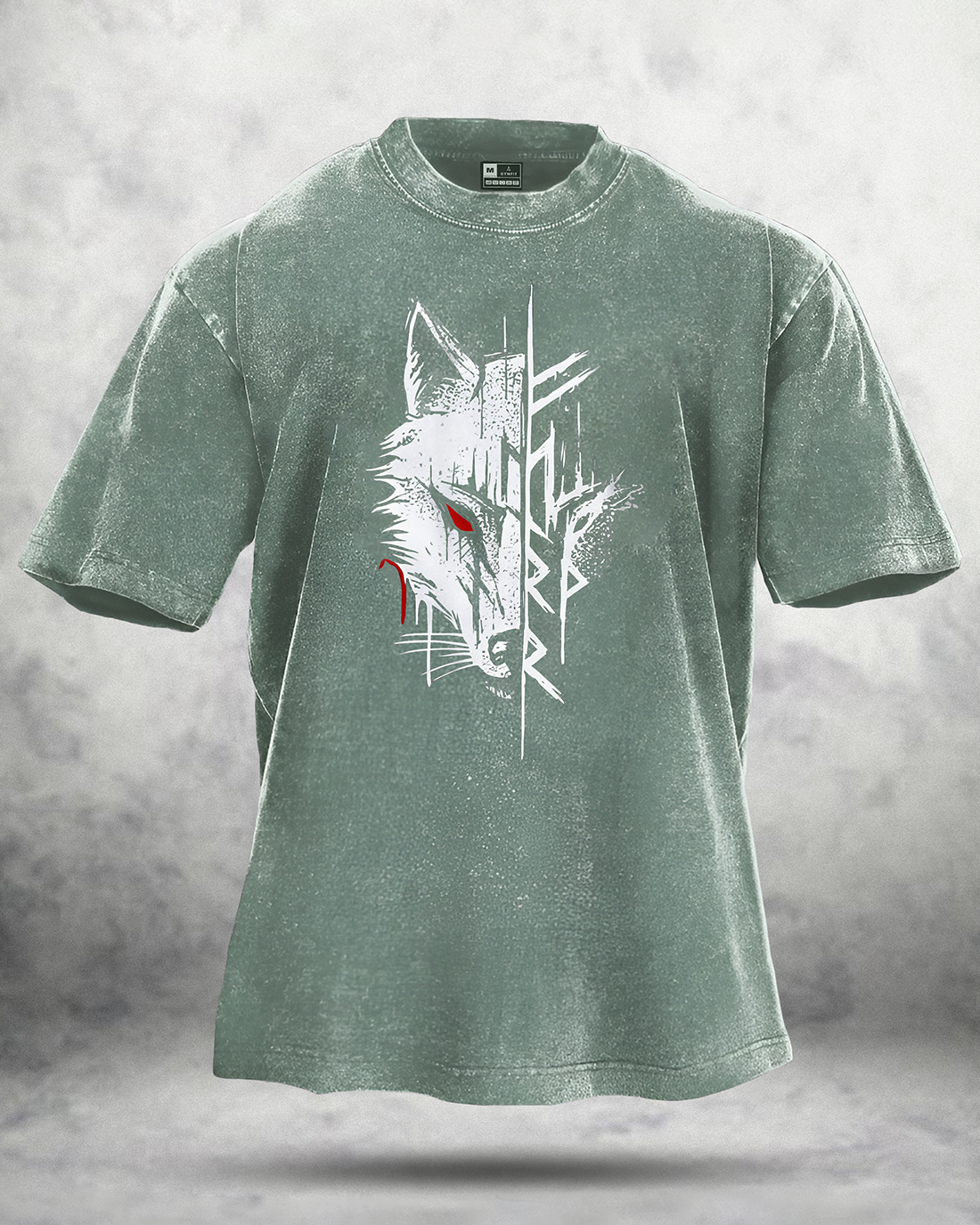 Wolf Red Eye Washed T-shirt