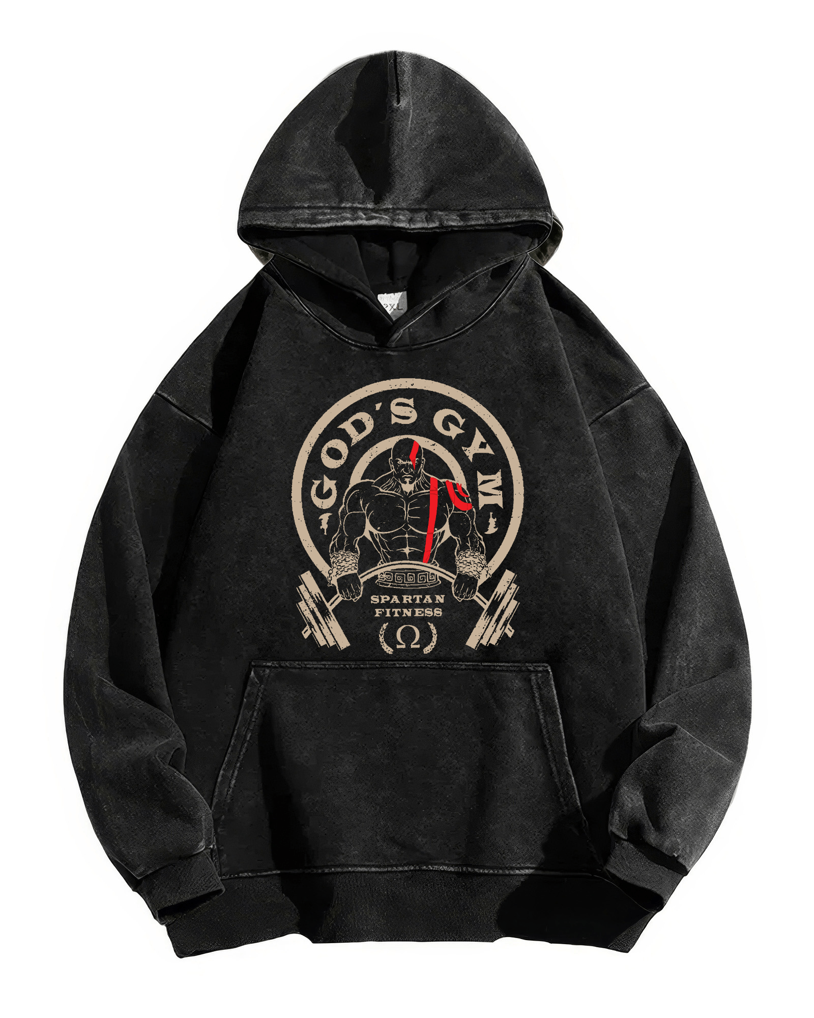 God's Gym Washed Hoodie