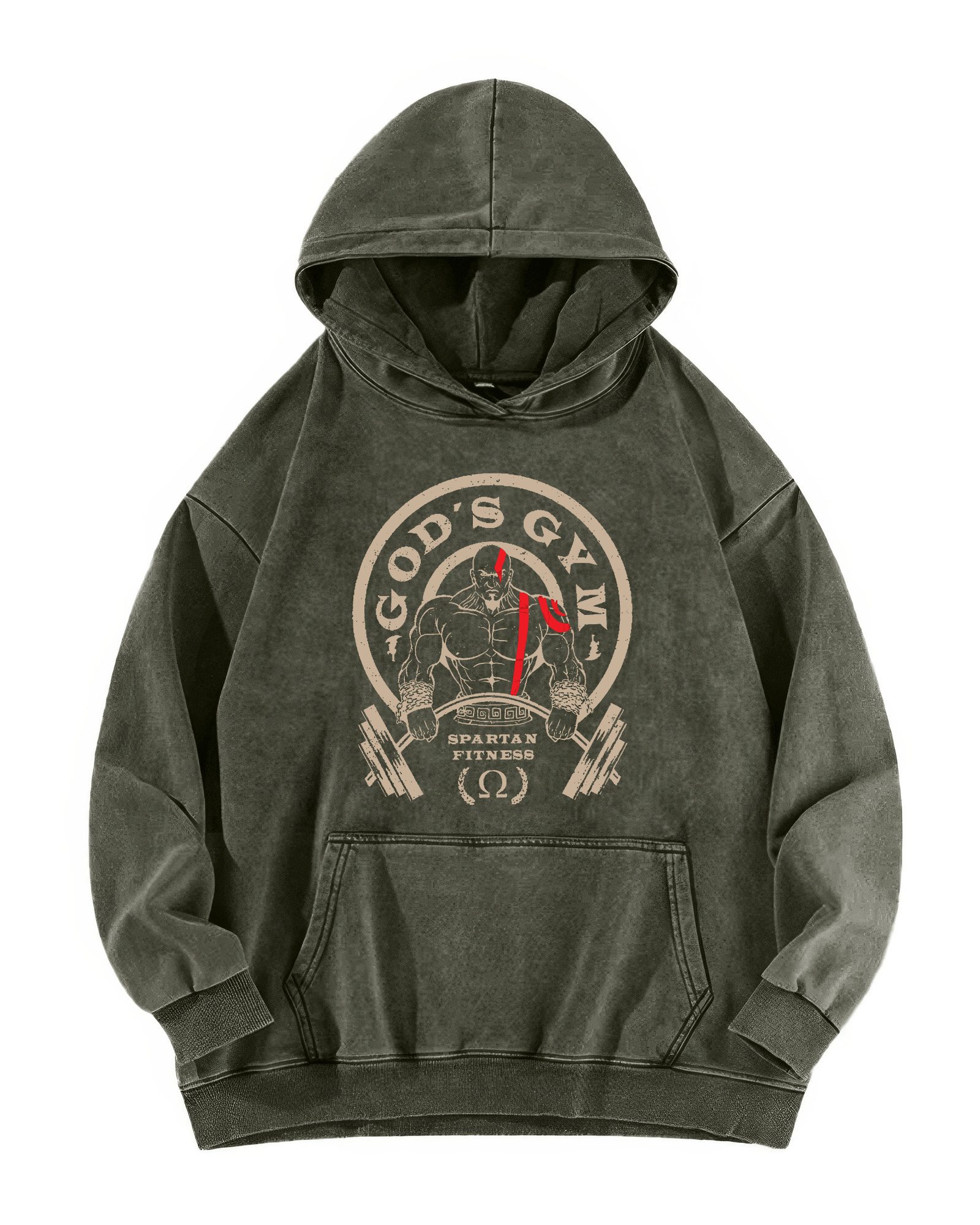 God's Gym Washed Hoodie