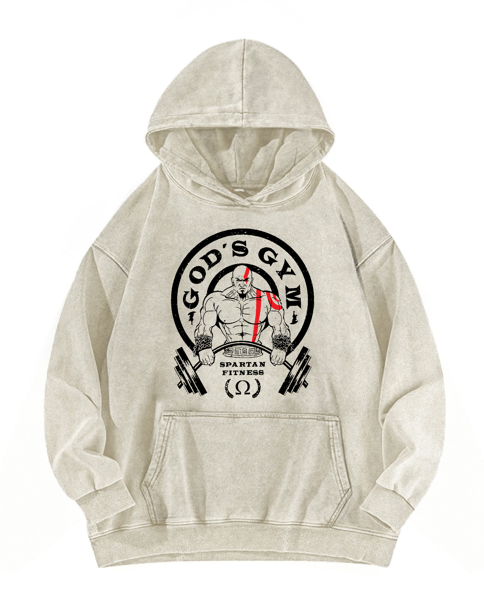 God's Gym Washed Hoodie