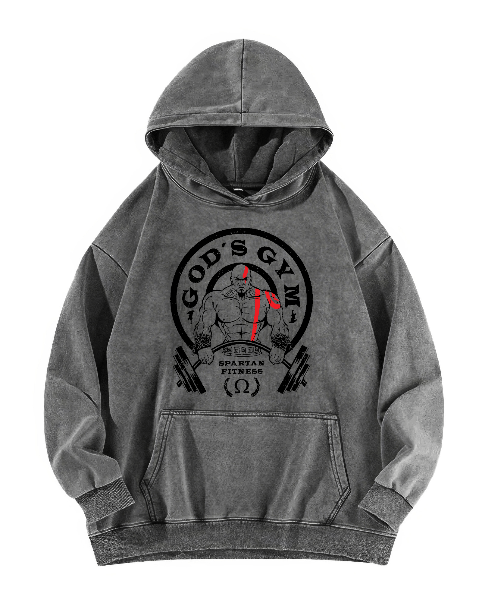 God's Gym Washed Hoodie