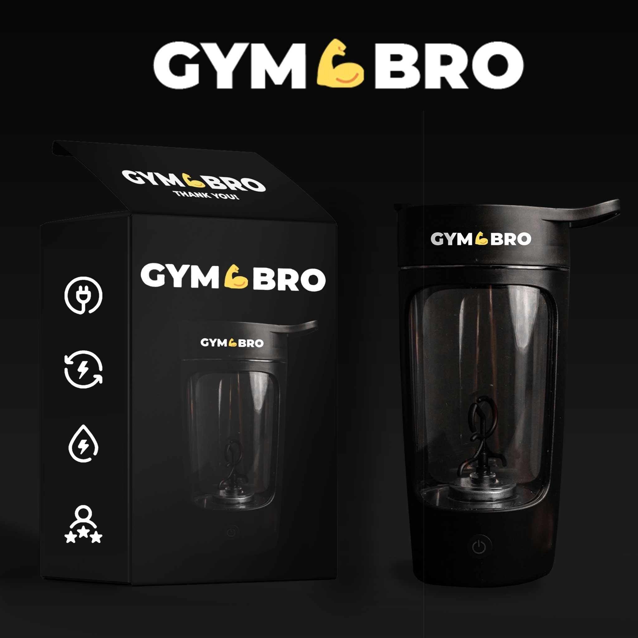 Gym Bro - Selbstreinigender Protein-Mixer