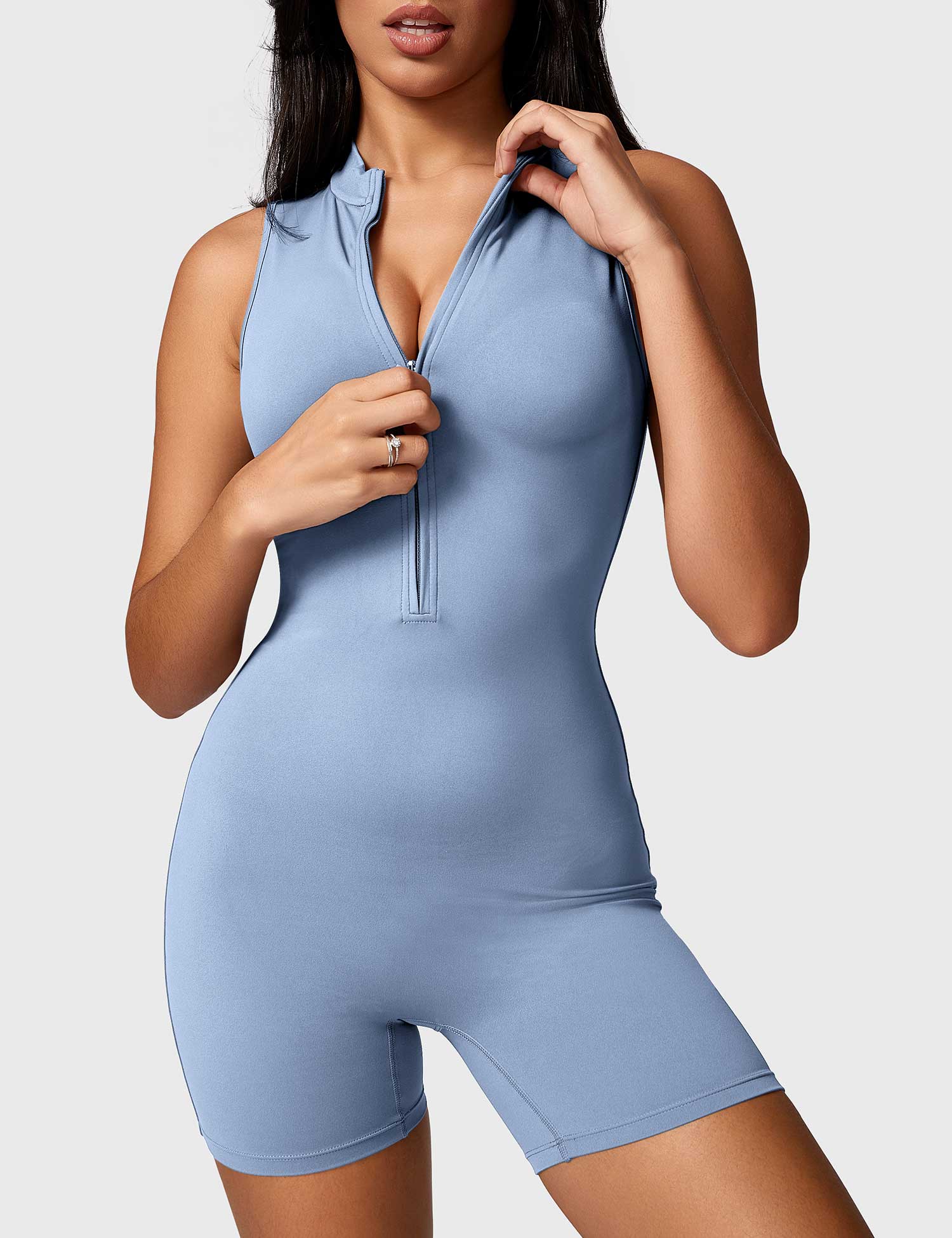 Kraftfit Belle Sleeveless Zipper Jumpsuit