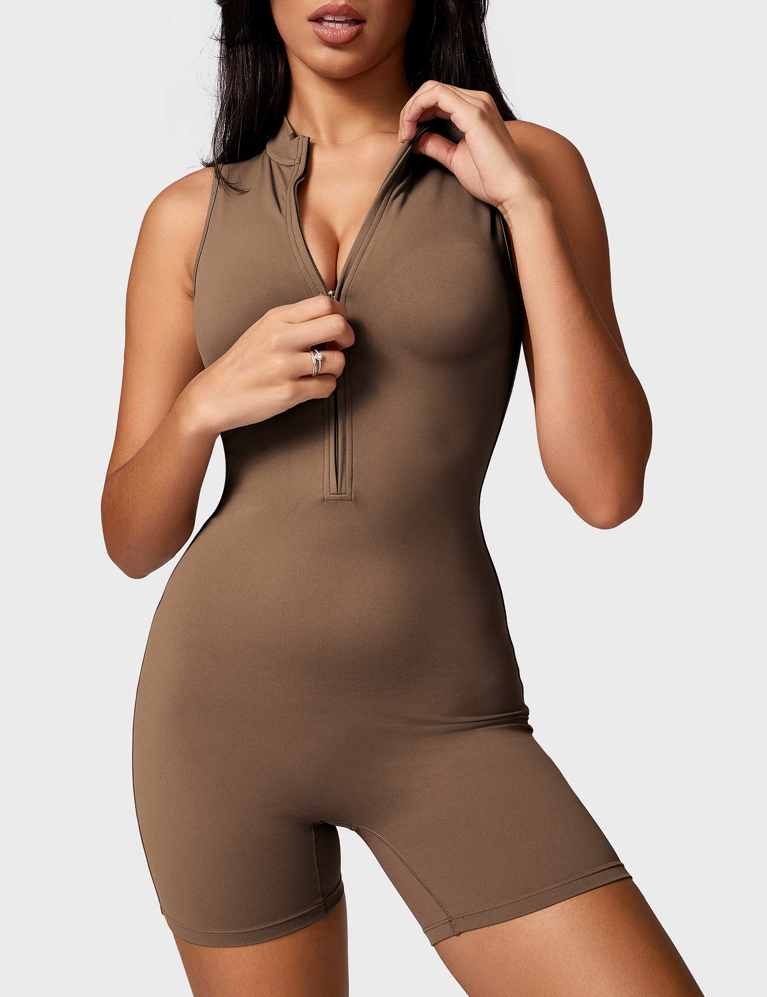 Kraftfit Belle Sleeveless Zipper Jumpsuit