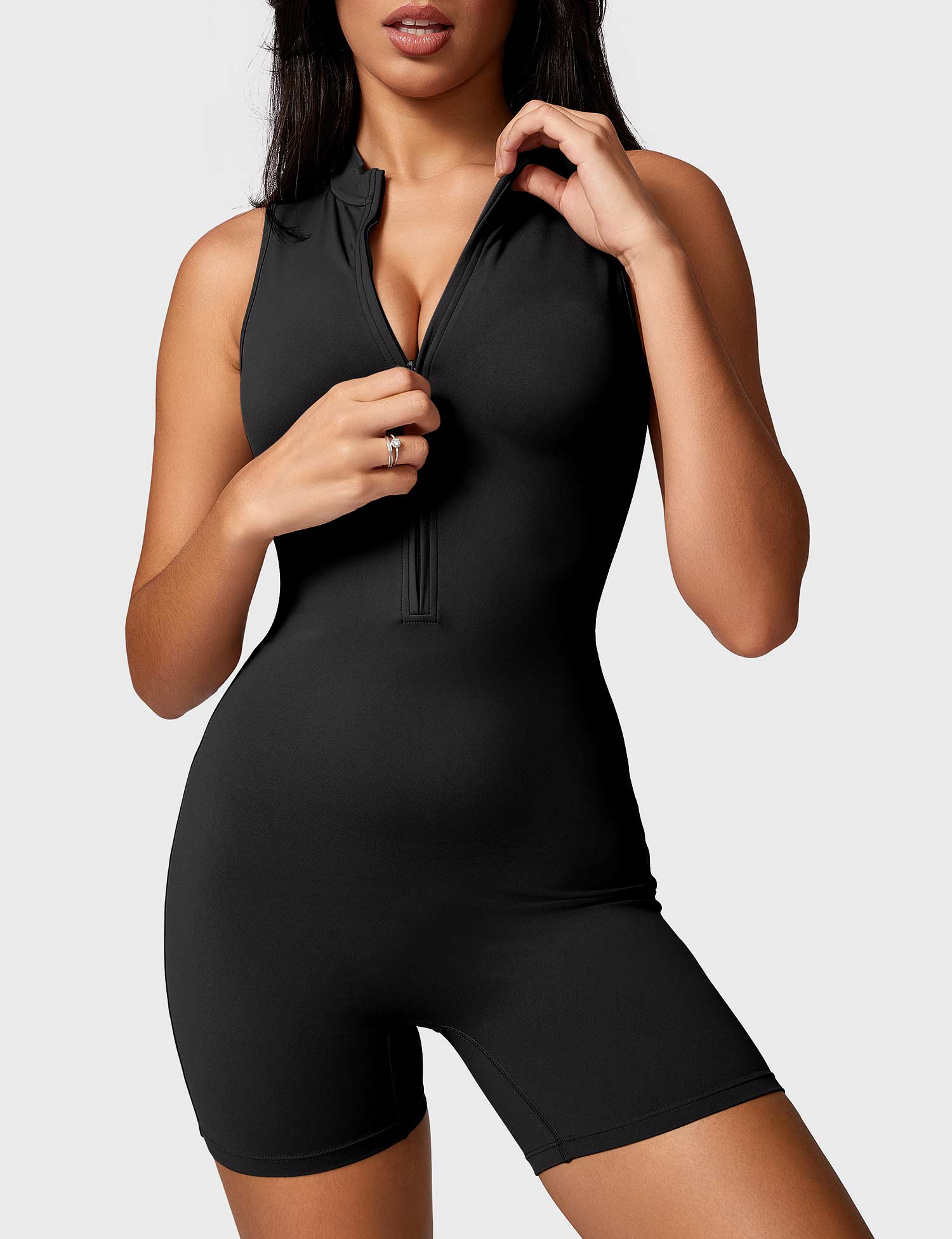 Kraftfit Belle Sleeveless Zipper Jumpsuit