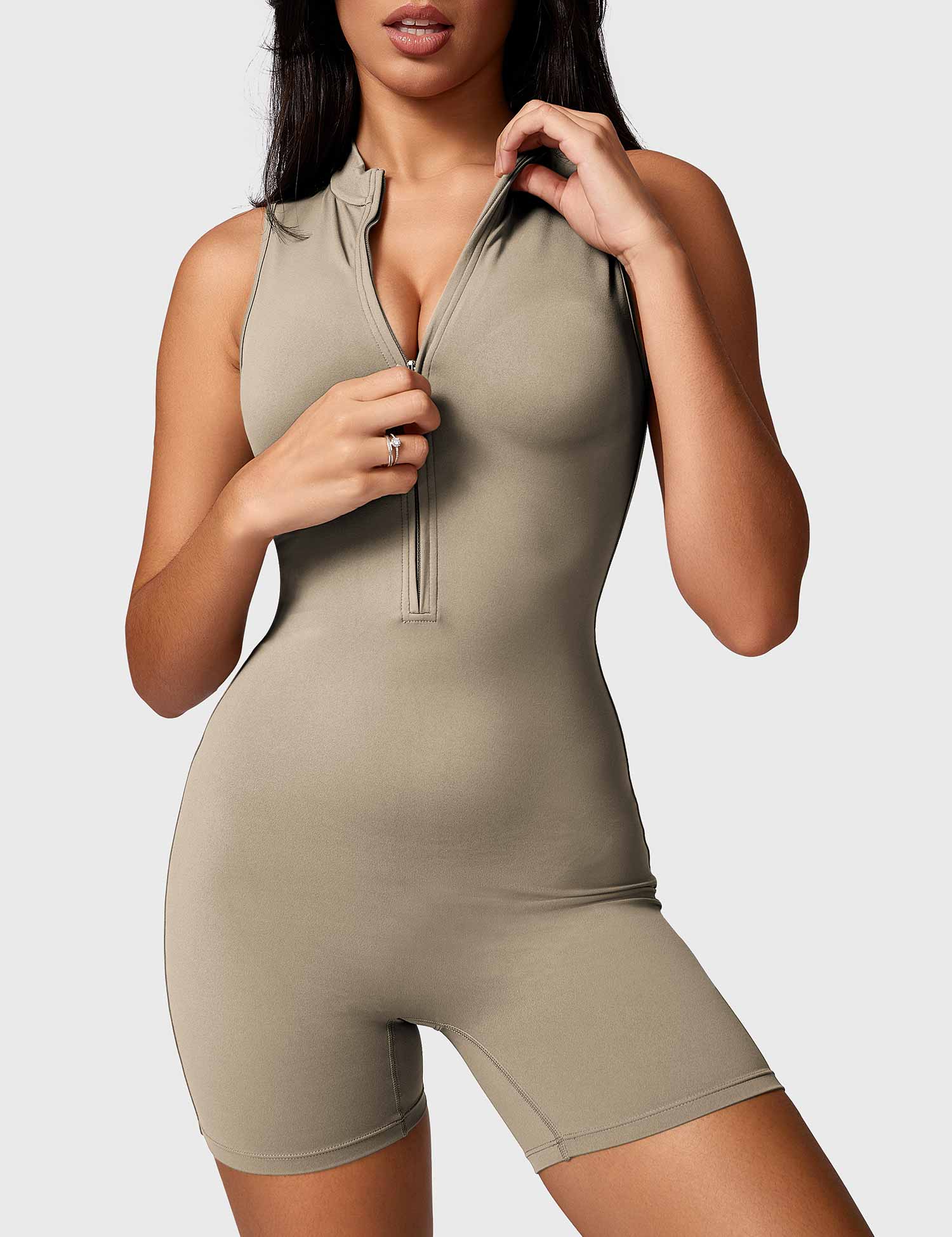 Kraftfit Belle Sleeveless Zipper Jumpsuit