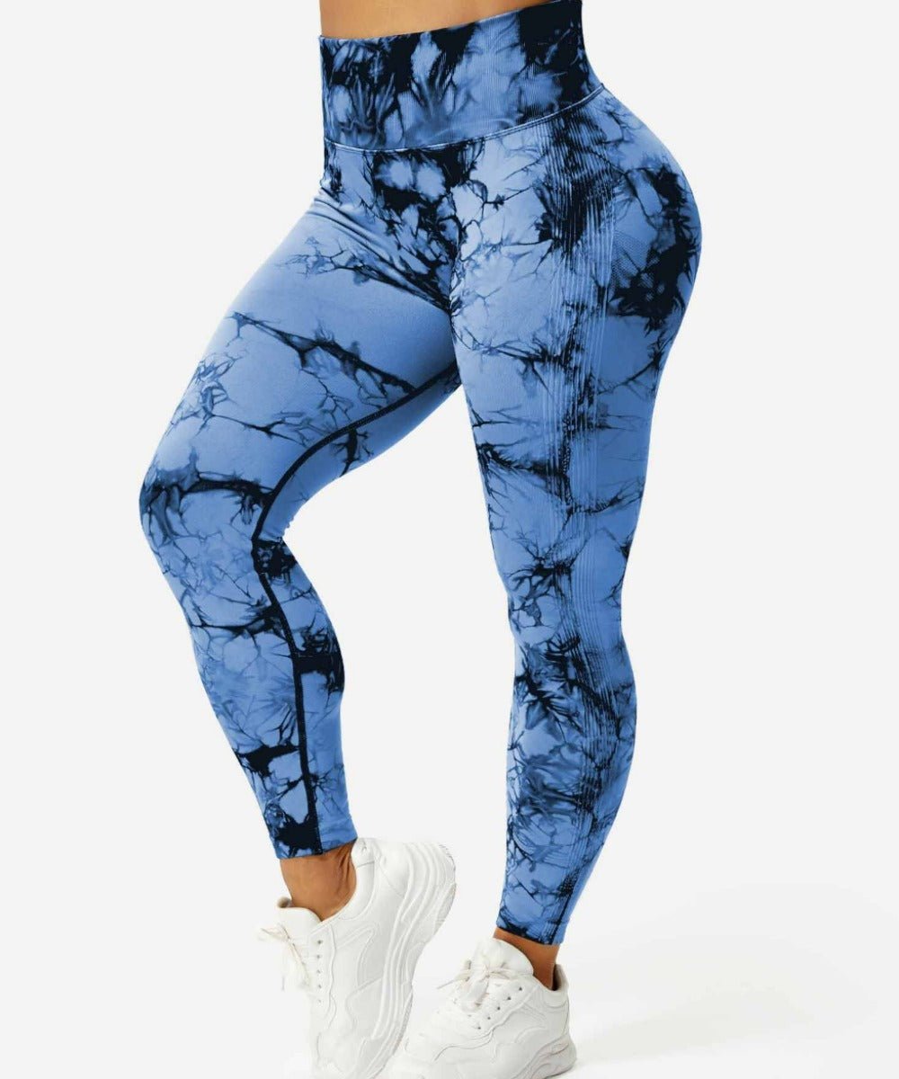 Kraftfit - Bunte Leggings - Kobaltblau