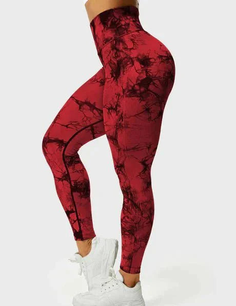 Kraftfit - Bunte Leggings - Rot