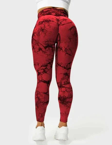 Kraftfit - Bunte Leggings - Rot