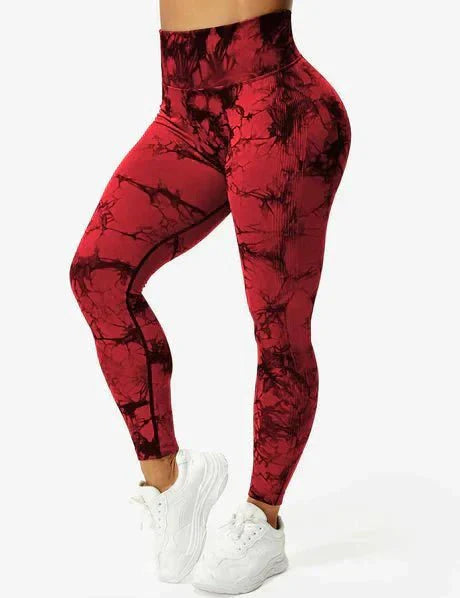 Kraftfit - Bunte Leggings - Rot