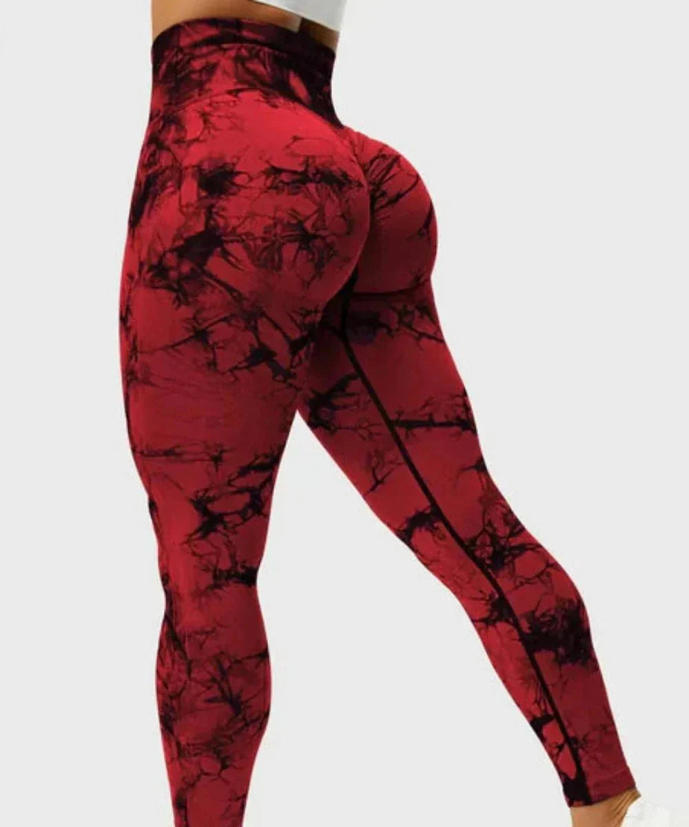 Kraftfit - Bunte Leggings - Rot