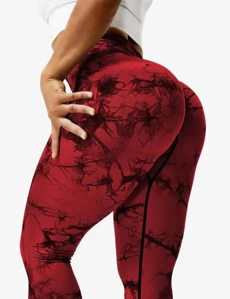 Kraftfit - Bunte Leggings - Rot