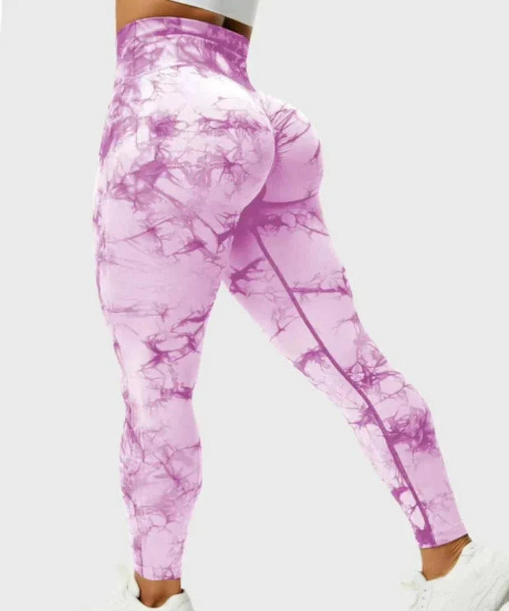 Kraftfit - Bunte Leggings - Rosa