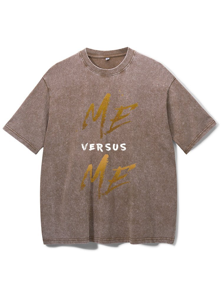 Me Vs Me Washed Gym T-Shirt