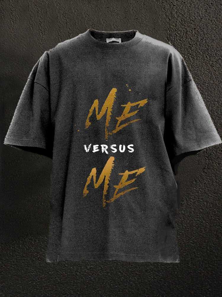 Me Vs Me Washed Gym T-Shirt