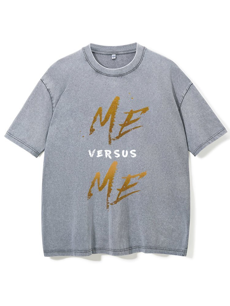 Me Vs Me Washed Gym T-Shirt