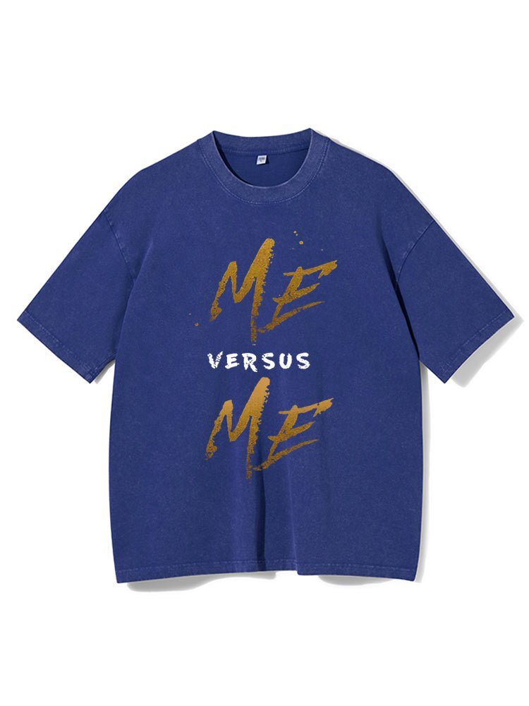 Me Vs Me Washed Gym T-Shirt