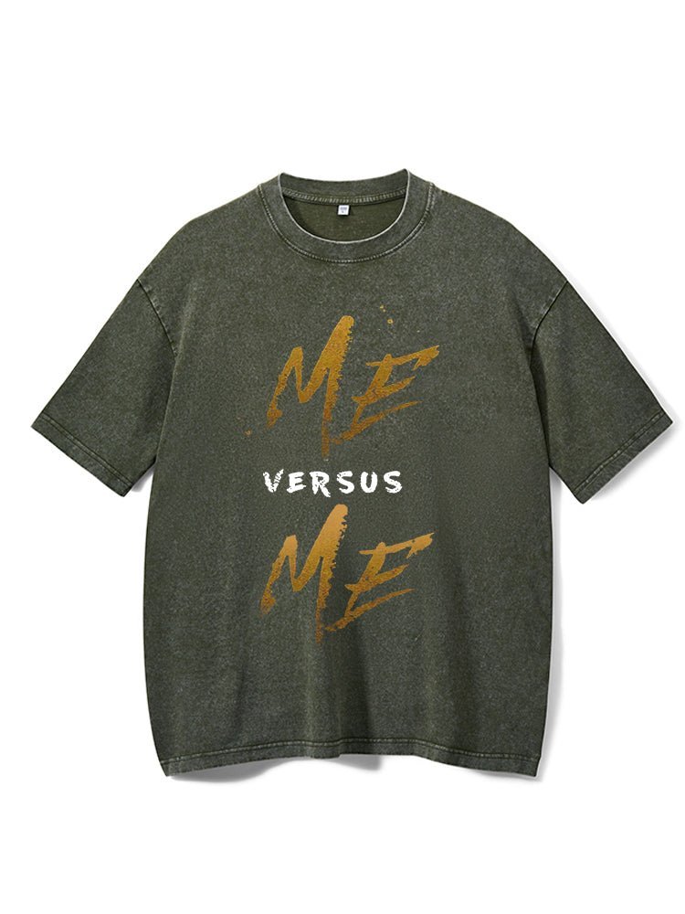 Me Vs Me Washed Gym T-Shirt