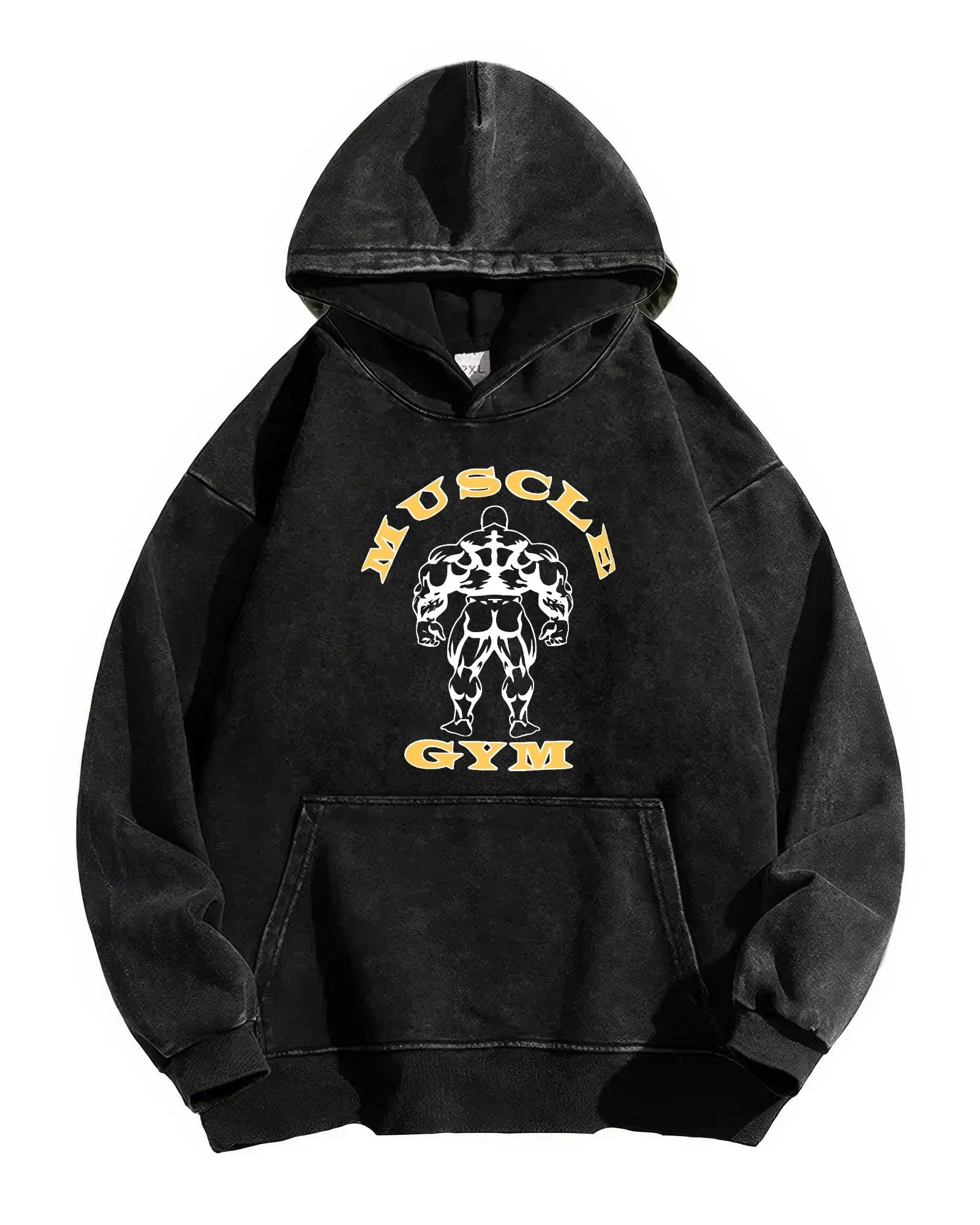 Muscle Gym Washed Hoodie