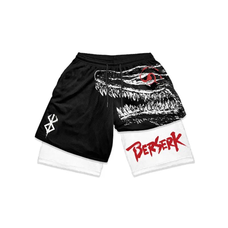 Anime Berserk Mesh Gym Shorts