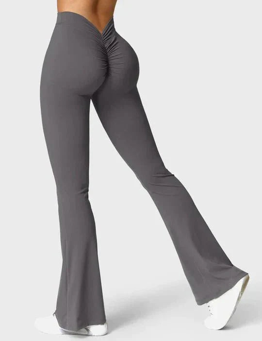 Leggings mit V-Rücken und Schlagseite