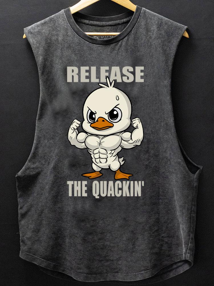 Release The Quackin' Scoop Bottom Cotton Tank