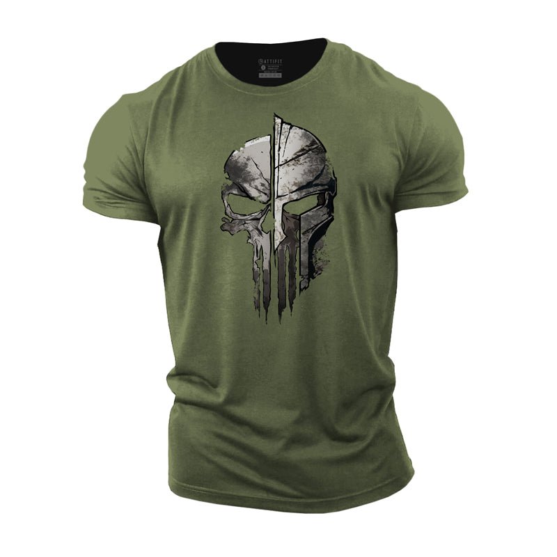 Skeleton Spartan Graphic T-shirt