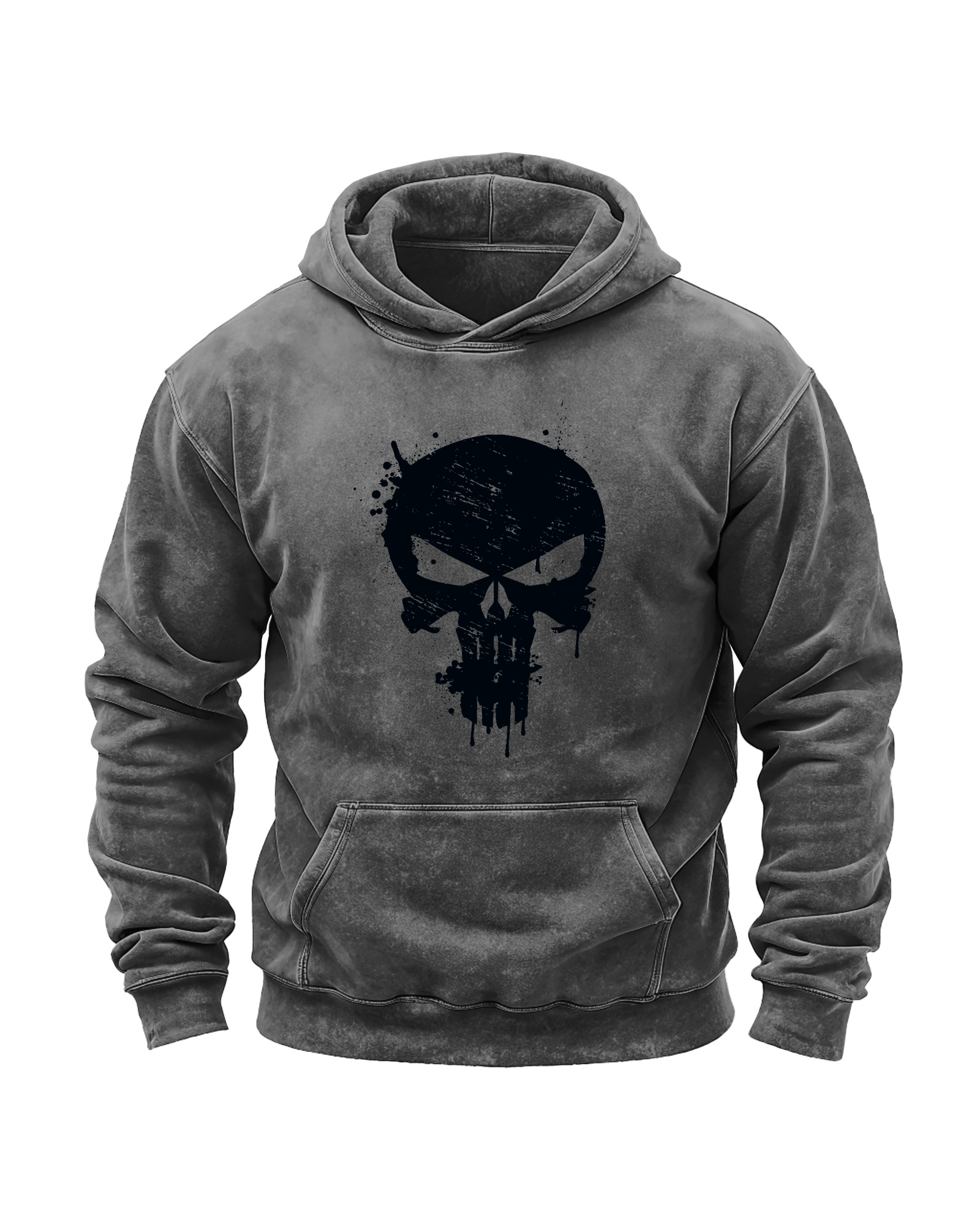 Skull Washed Hoodie