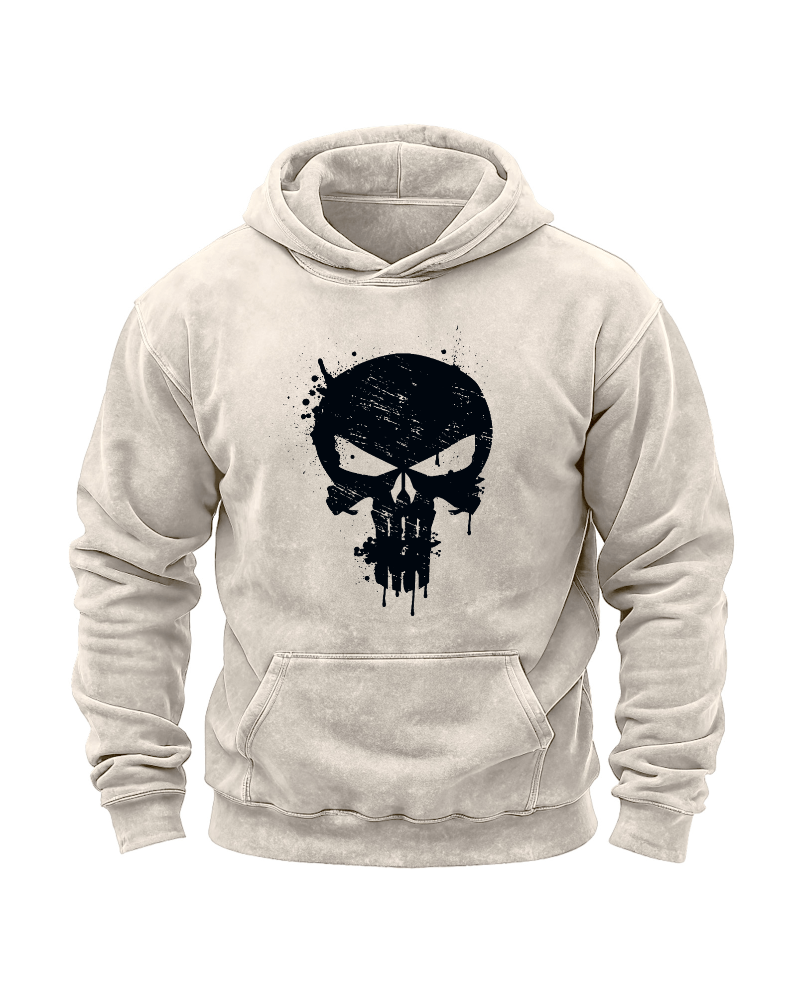 Skull Washed Hoodie