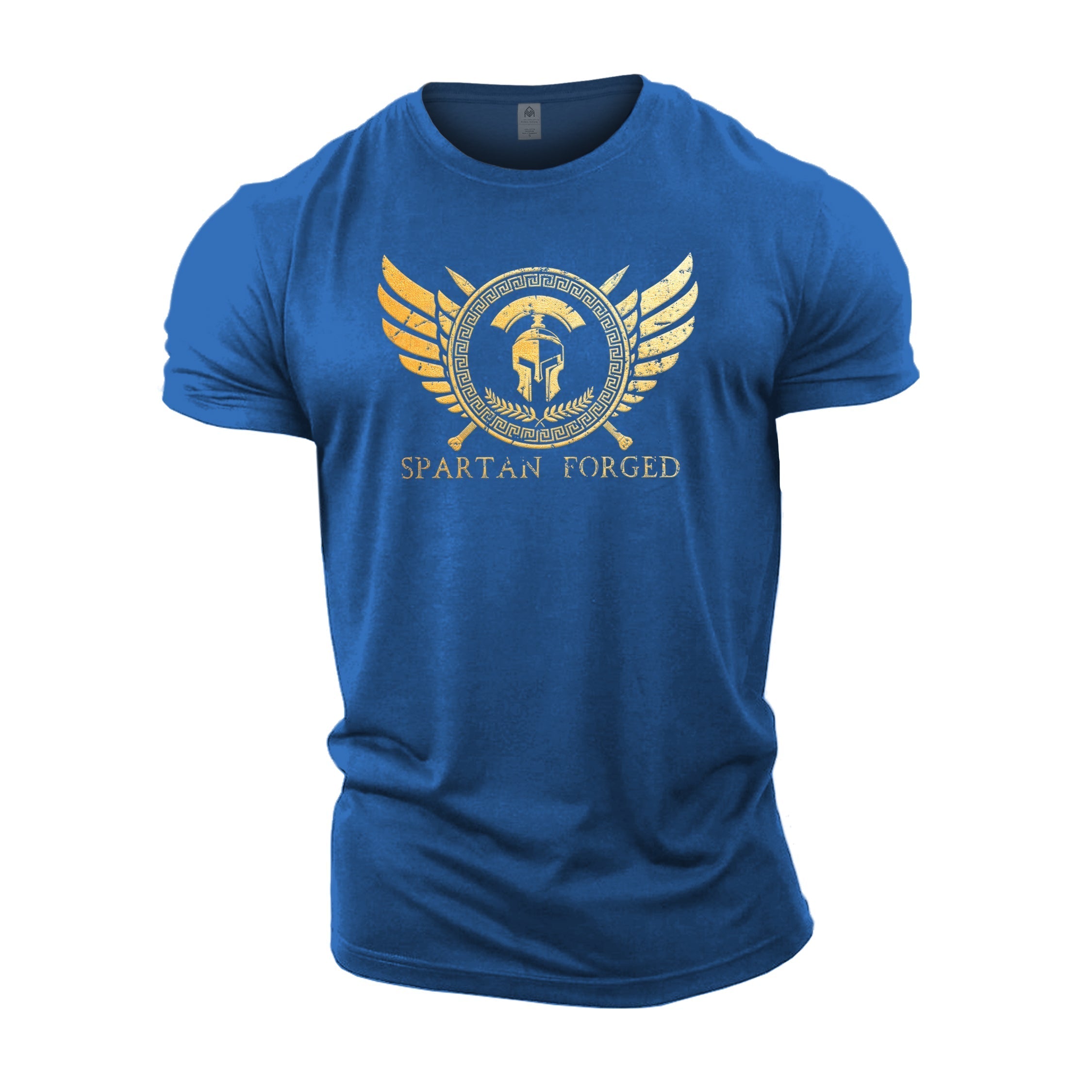 Spartan Forged Chest Emblem Gold - Gym T-Shirt