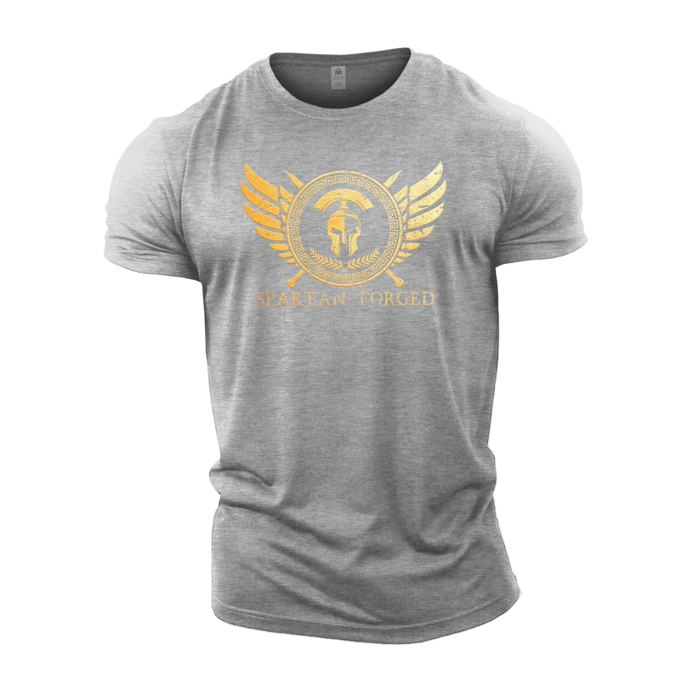 Spartan Forged Chest Emblem Gold - Gym T-Shirt