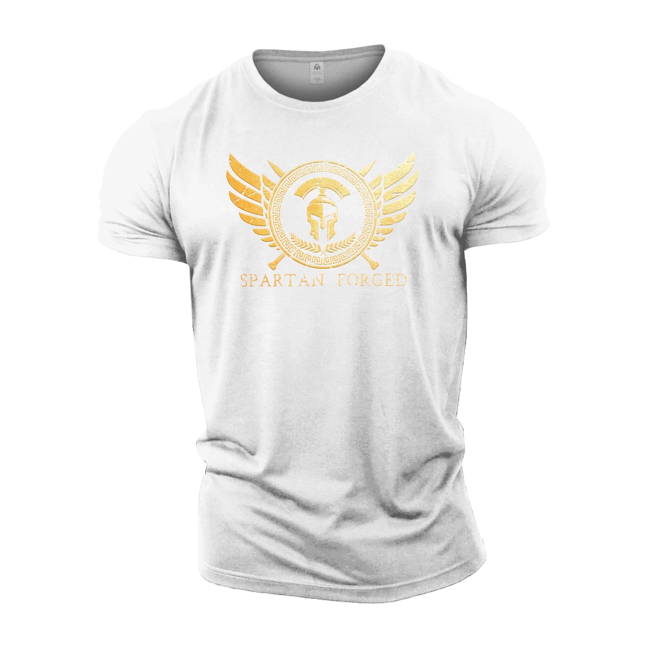 Spartan Forged Chest Emblem Gold - Gym T-Shirt