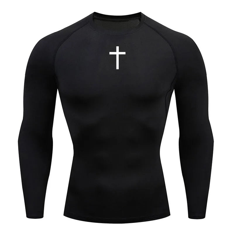 Compression Cross Langärmelig T-shirt